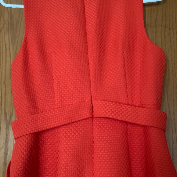 NWT Anthropologie Cross Front Sheath Dress Red Sz4 Petite Mini Host Pick twice - Picture 7 of 10